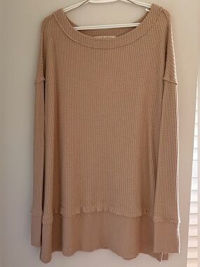 Free People We The Free North Shore Thermal Tunic Top M